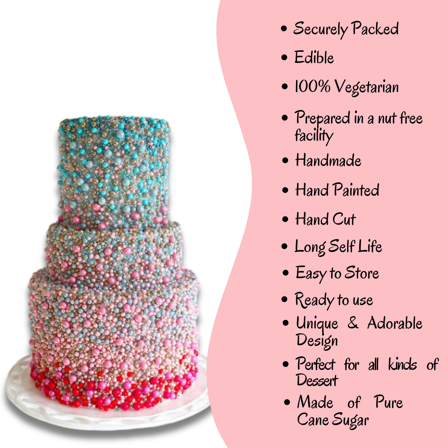 Confect Funky Disco Balls Assorted Sprinkles (DB-06) - 100Gms