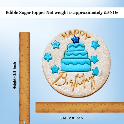 Confect Happy Birthday Toppers for Cakes & Cupcakes | Celebration Toppers - 100Gms (CT-01)