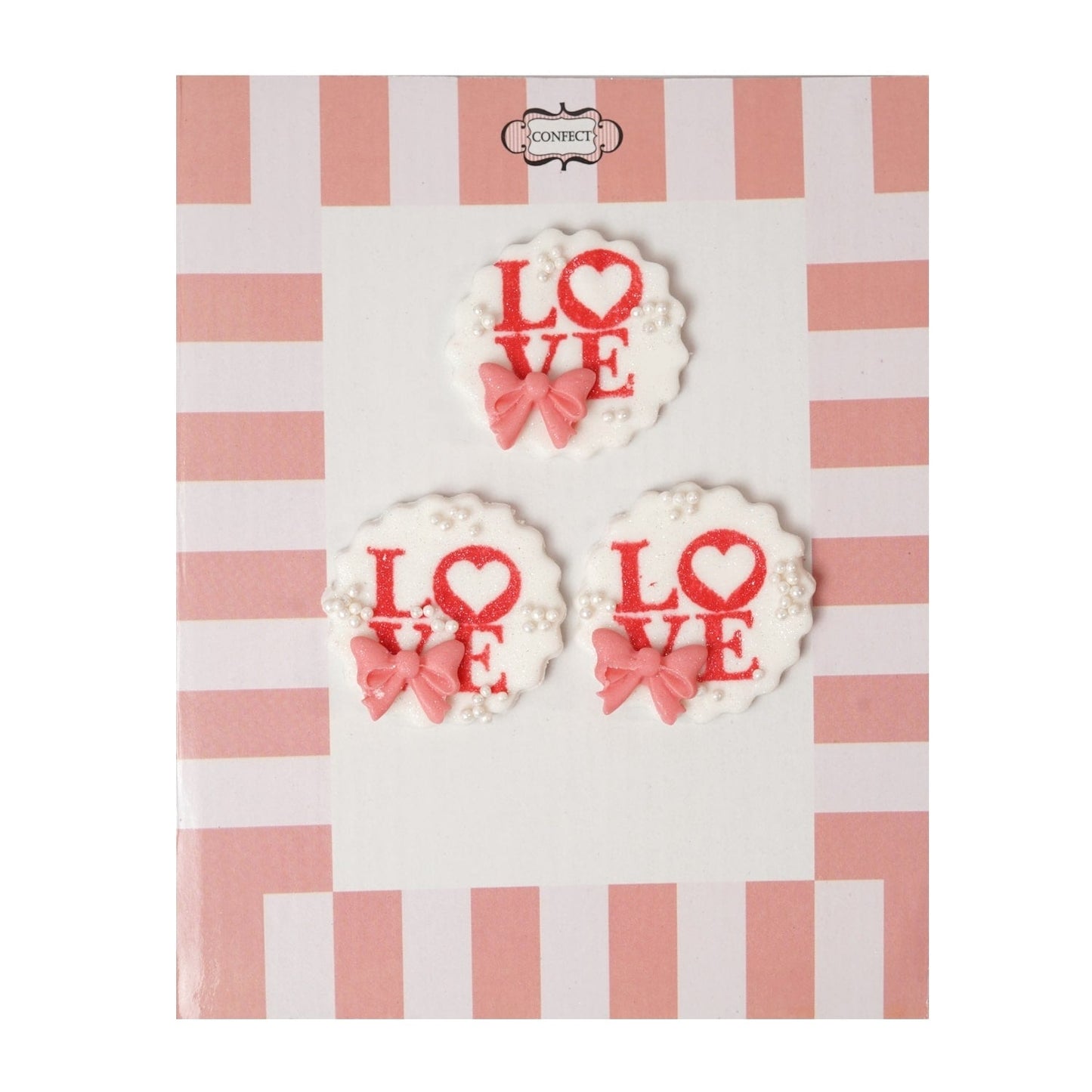 Confect Valentine LOVE cake & cupcake Topper VT 001 60 gms