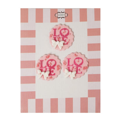 Confect Valentine LOVE cake & cupcake Topper VT 001 60 gms