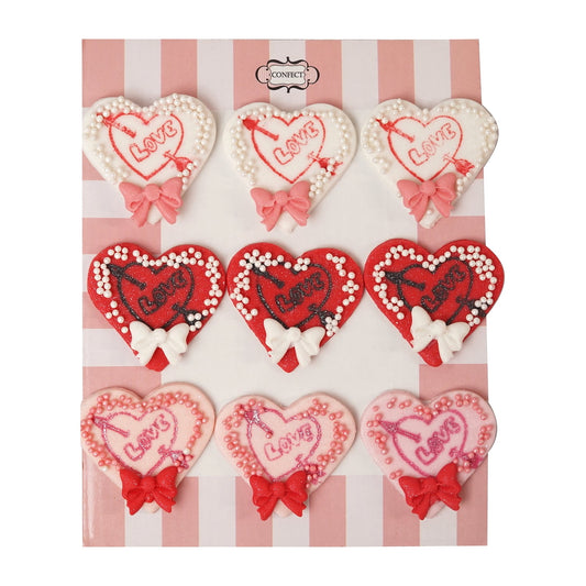 Confect Valentine Love Heart cake & cupcake topper VT 005 60 gms