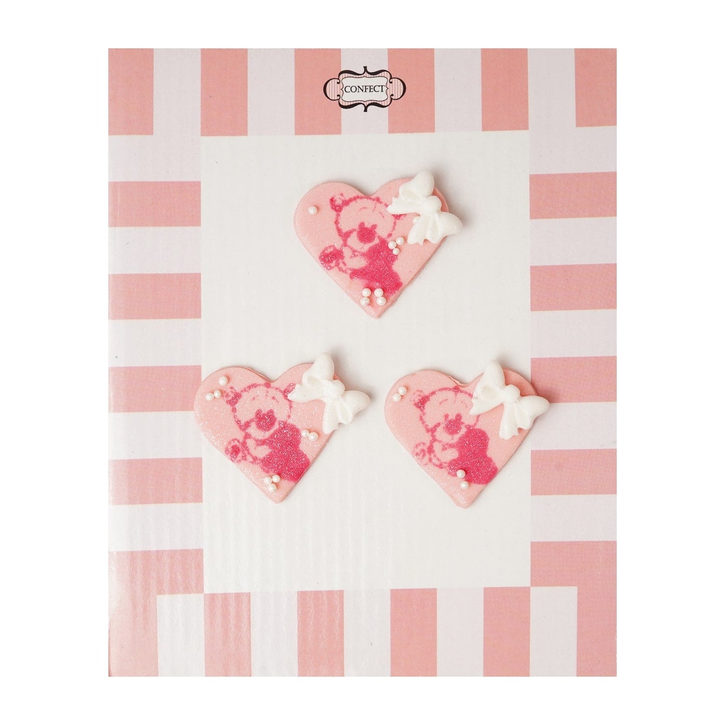 Confect Valentine Teddy cake & cupcake topper VT 004 60 gms