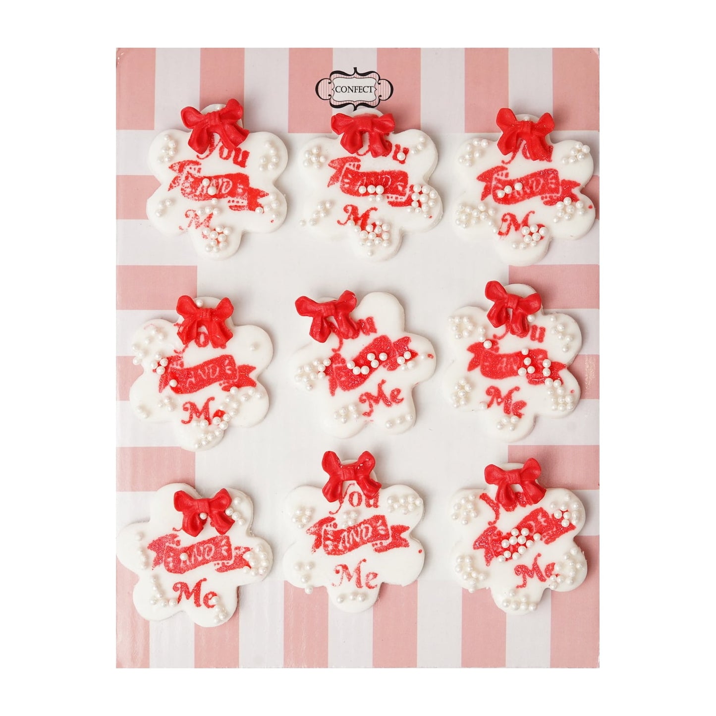 Confect Valentine You & Me cake & cupcake topper VT 009 60 gms