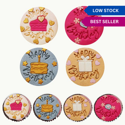 Confect Happy Birthday Toppers for Cakes & Cupcakes | Cake Decorations Supplies - 100Gms (CT-09)