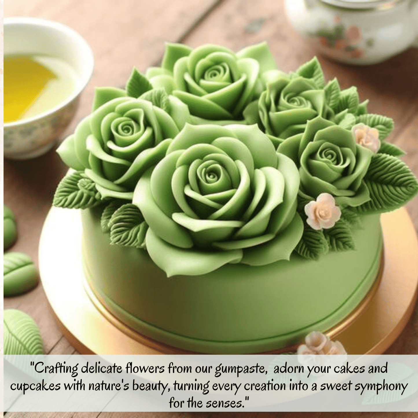 Confect Gum Paste for Cakes Fondant Chefs Choice for Cake Decorating | Gooseberry Green Gum Paste 250Gms